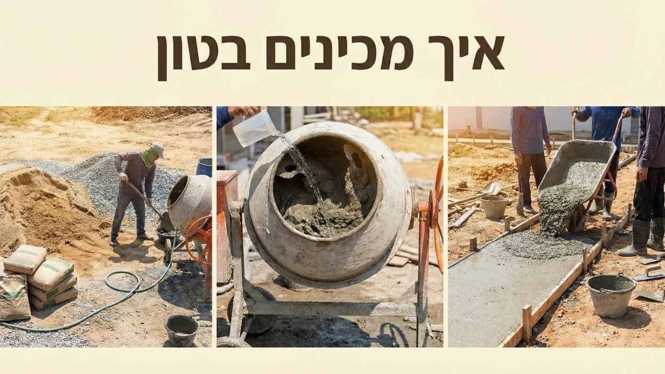 איך מכינים בטון