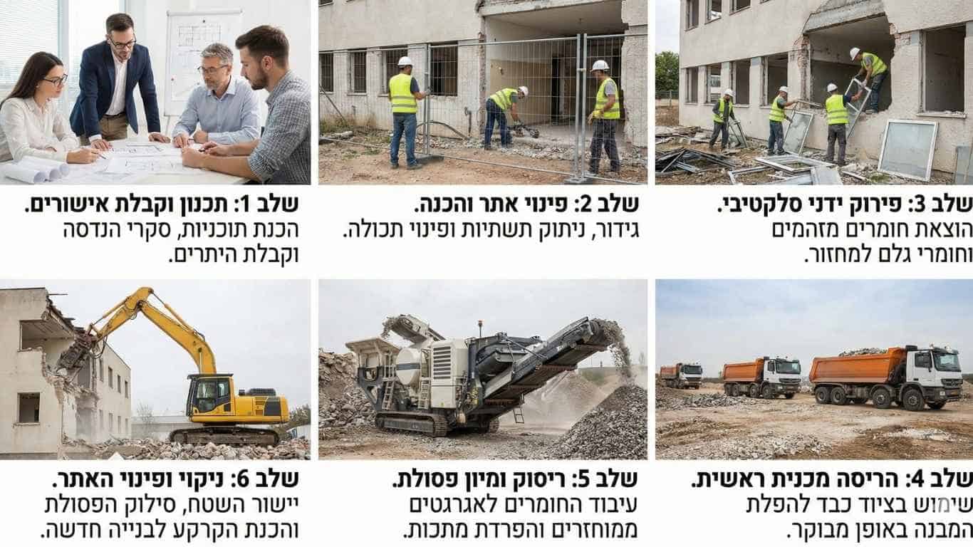 איך מתבצע הריסת מבנים