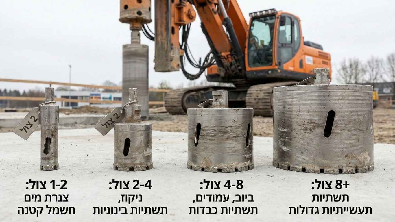 באיזה צול משתמשים לעבודות קידוח בטון