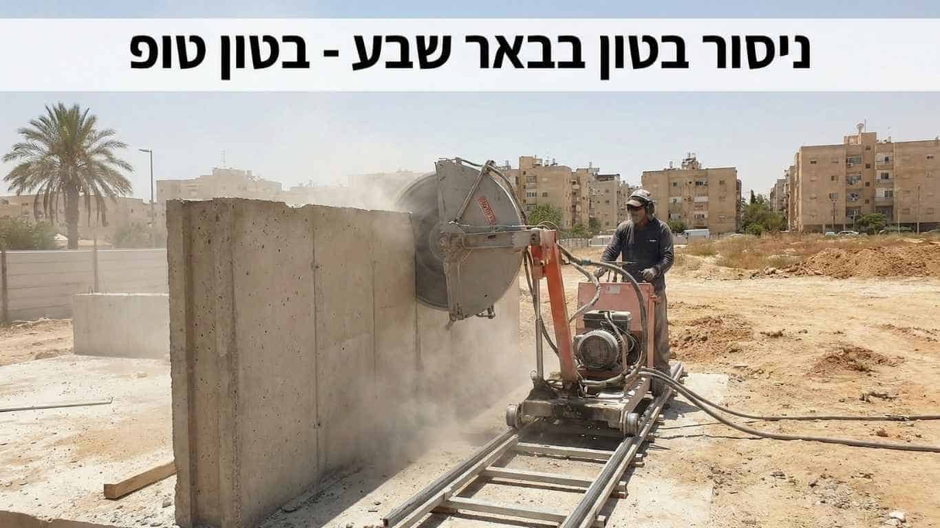 ניסור בטון בבאר שבע