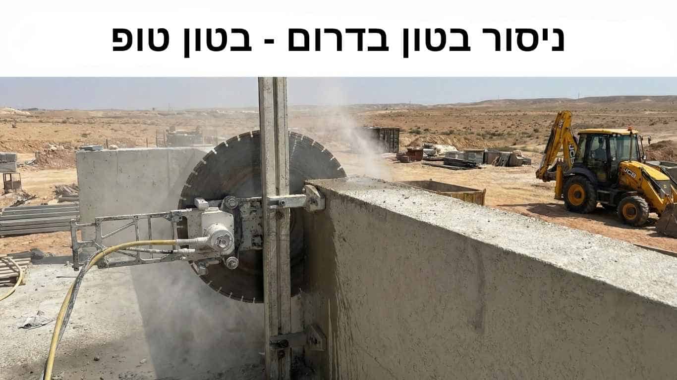 ניסור בטון בדרום