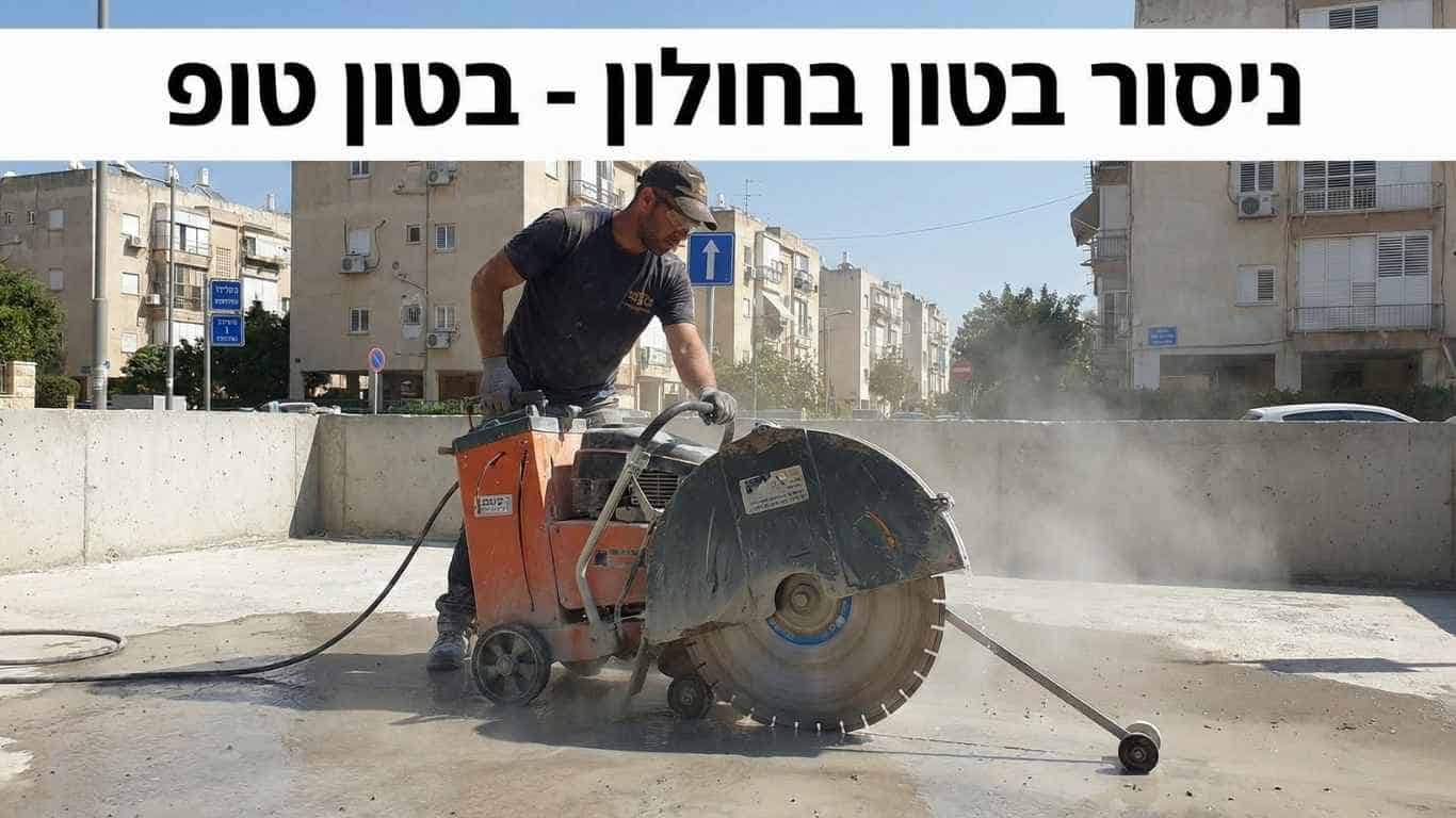 ניסור בטון בחולון