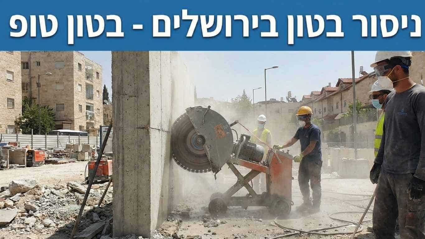 ניסור בטון בירושלים
