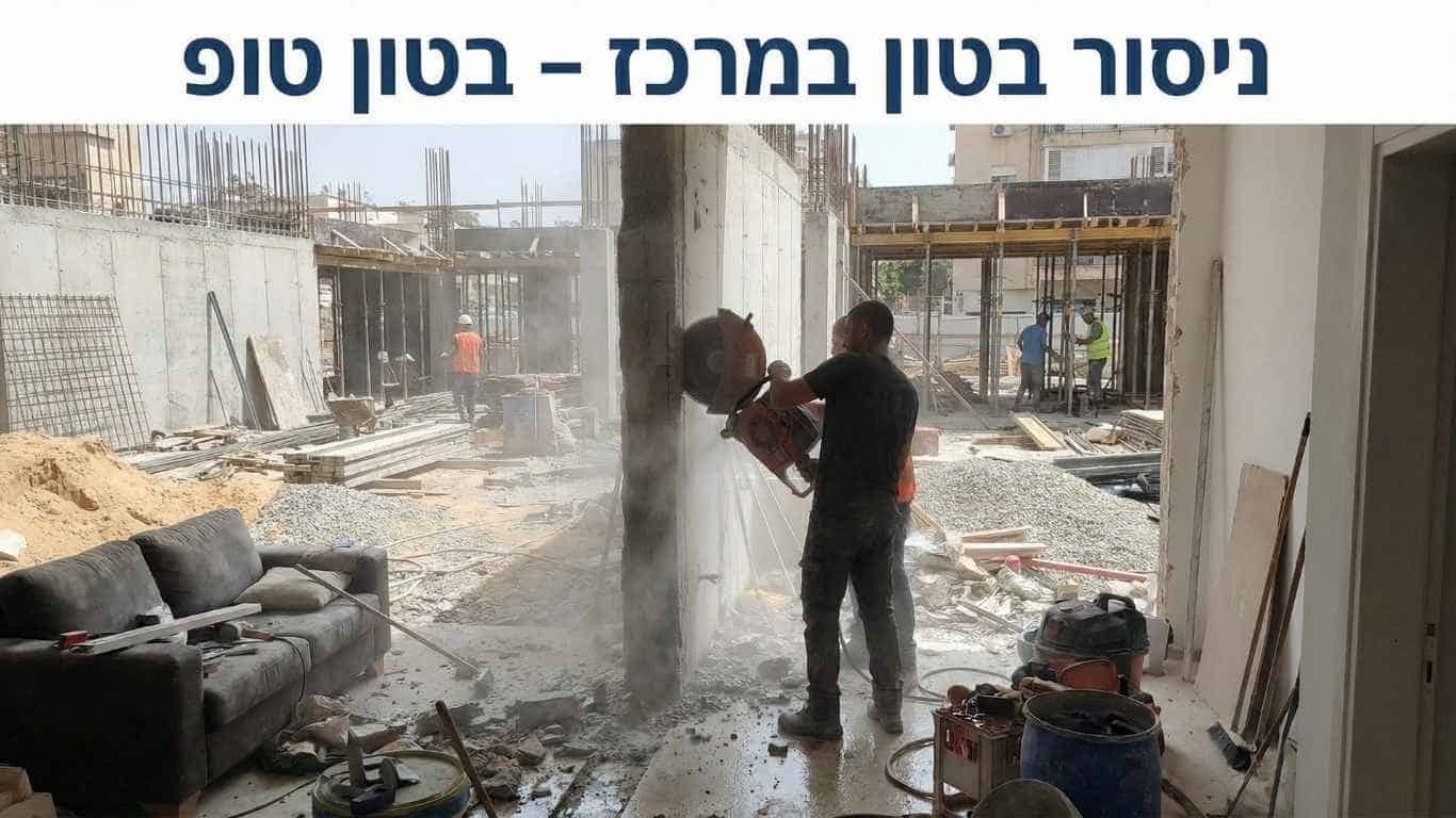 ניסור בטון במרכז