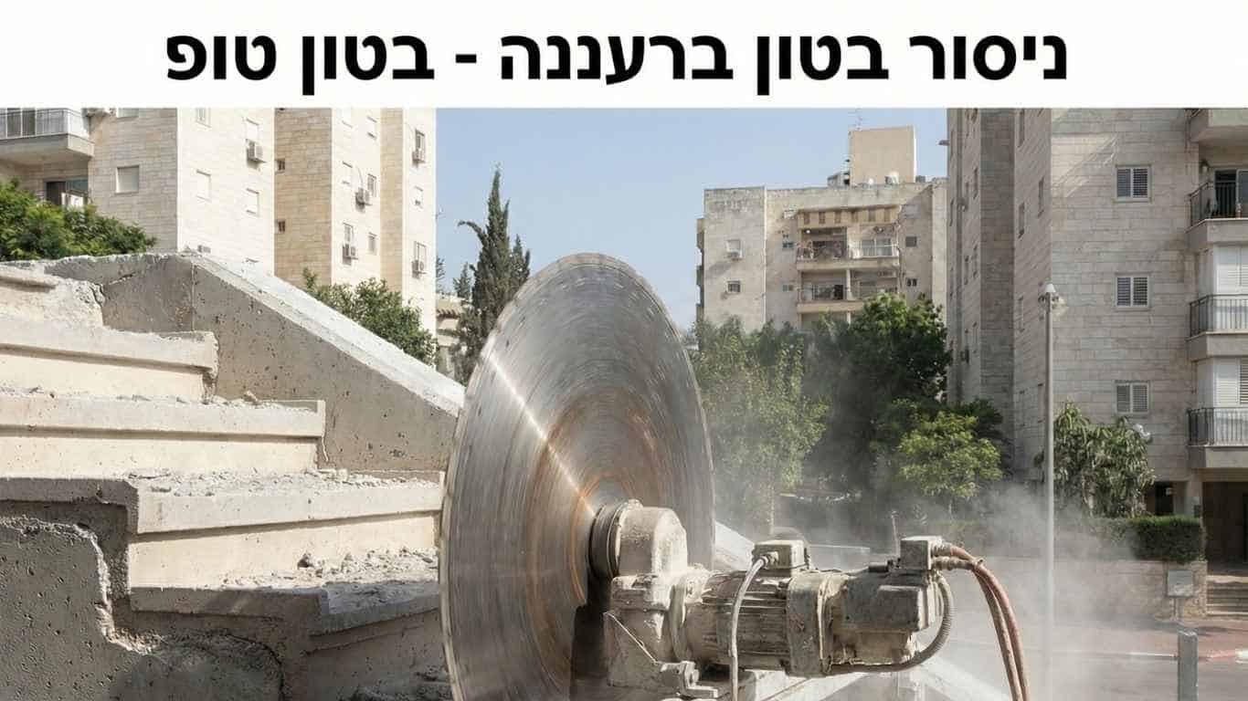 ניסור בטון ברעננה