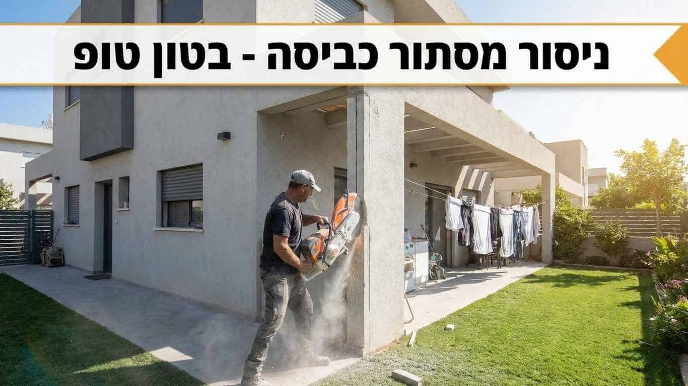ניסור מסתור כביסה